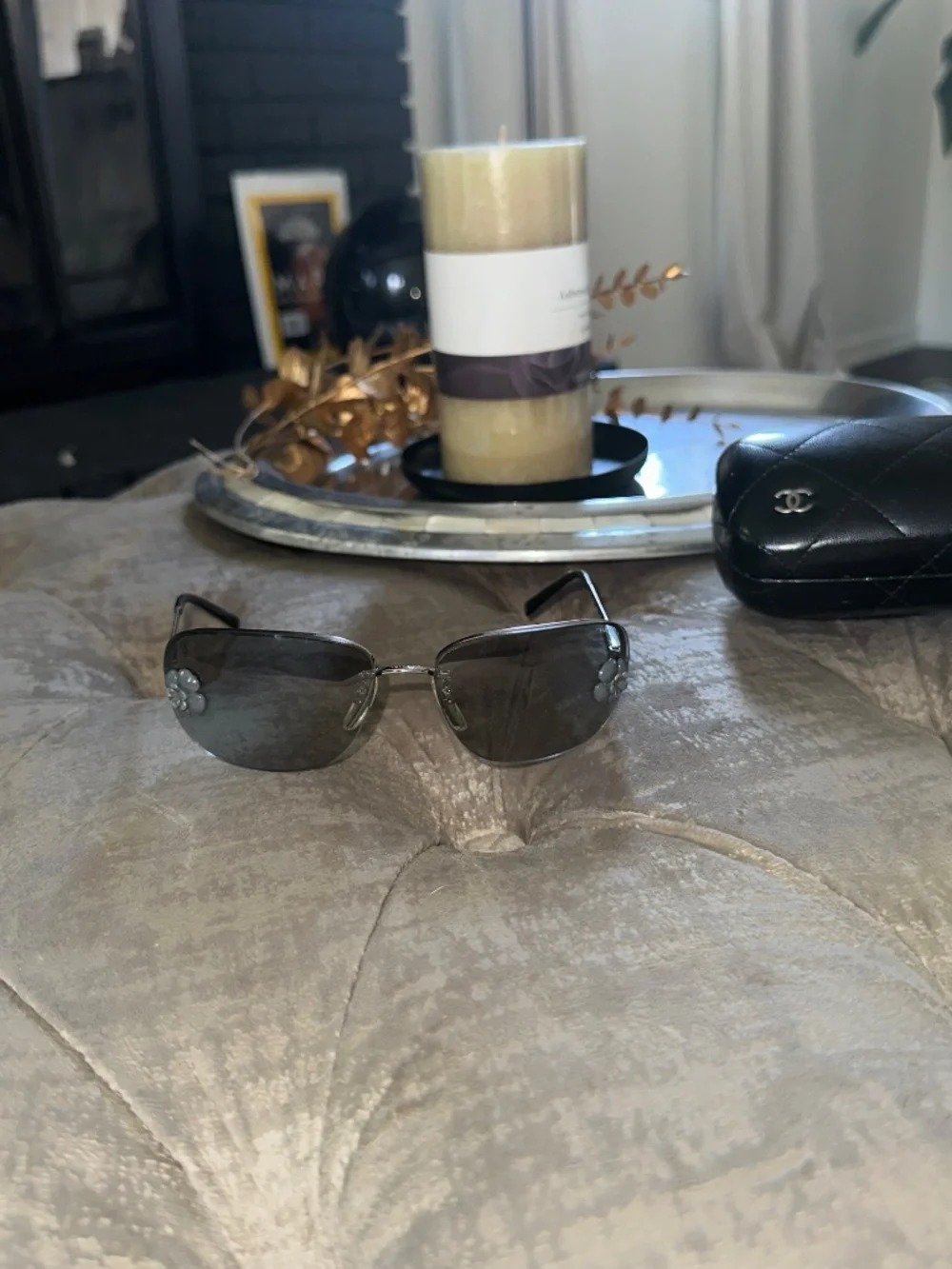 CHANEL flower sunglasses